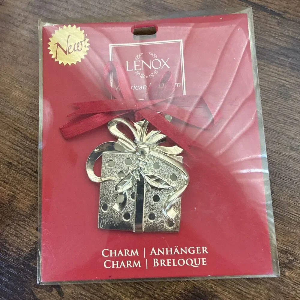 Lenox Christmas Gift Silver Plated Charm Holiday New In Package